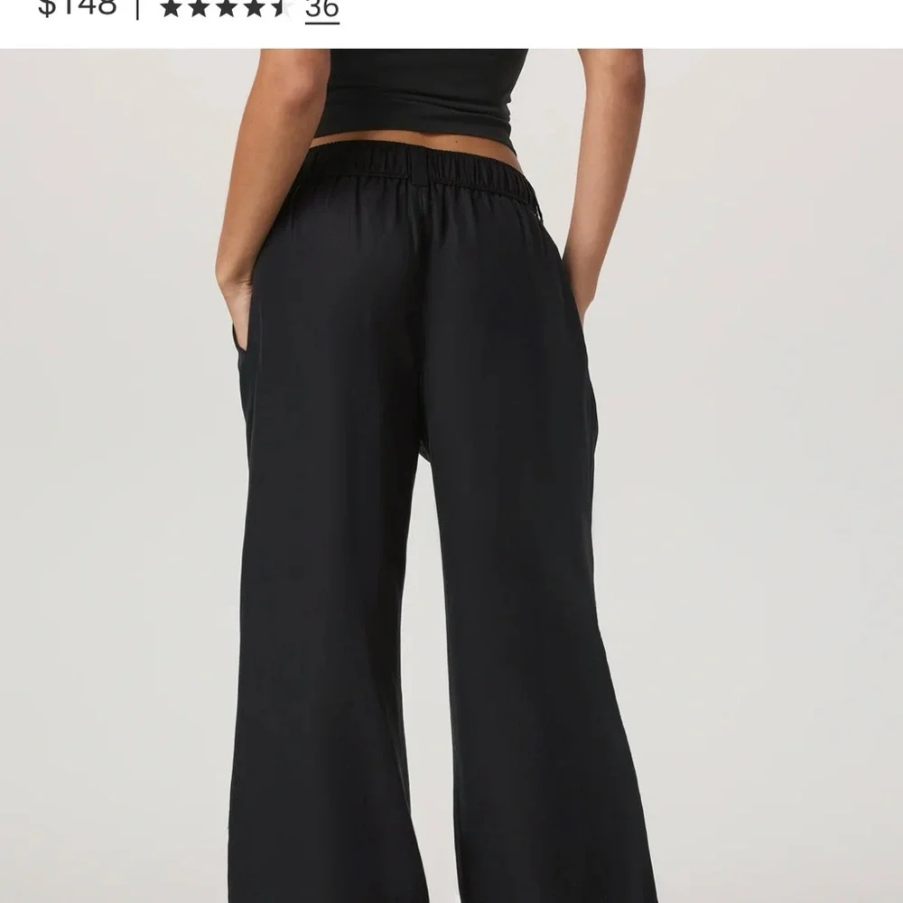 Women's Trestles twill Wideleg Pants black, short - Picture 3 of 8